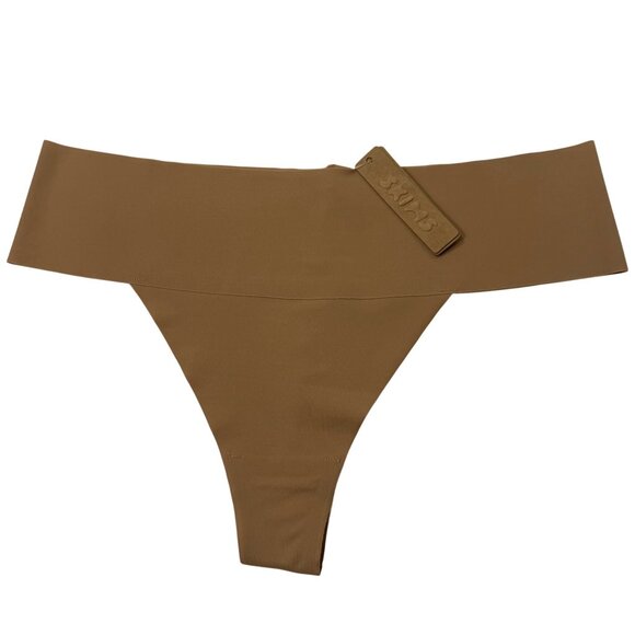 SKIMS Naked Thong Lot of 2 Ochre Sienna Medium - Picture 3 of 12